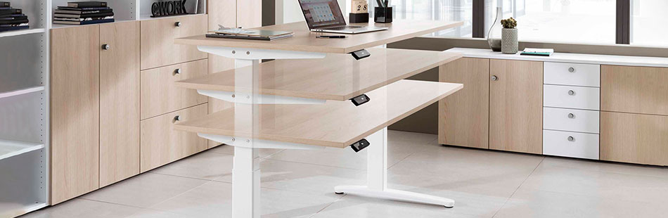 Scrivanie con altezza regolabile elettronicamente