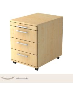 BARI 1606 | Roll container con 3 cassetti | Legno