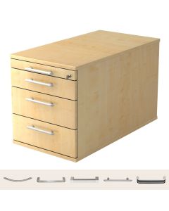 SIGNA TC30 | Roll container con 3 cassetti | Legno - Cassettiera con rotelle 