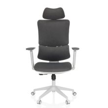 ERGOMY WF | Tessuto | Struttura: Bianco - Sedia Home Office Grigio