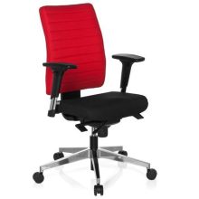 PRO-TEC 350 - Sedia da ufficio professionale Nero / Rosso