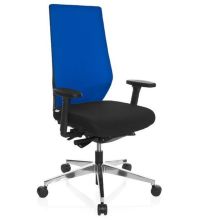 PRO-TEC 700 - Sedia da ufficio professionale Nero / Blu