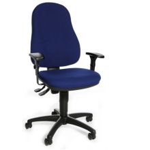 CALIFORNIA 60 - Sedia Home Office Blu tessuto