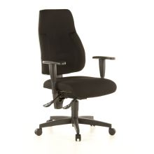 LADY SITNESS C AL.K2 - Sedia da ufficio professionale Nero tessuto