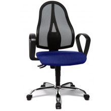 OPEN POINT  P SOMO AL.B2(B) - Sedia Home Office Blu mesh