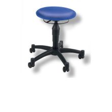 BALANCE 10 - Sgabello girevole Blu tessuto