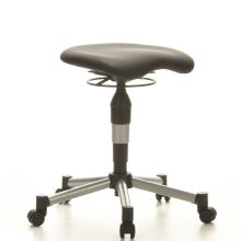 BALANCE 20 - Sgabello girevole Nero tessuto