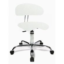 SITNESS 40 HIGHTECH - Sgabello girevole Bianco ecopelle