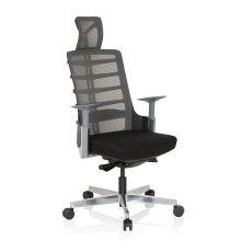 SKARIF - High-end Sedia da ufficio Nero / Grigio