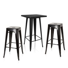 Vantaggio Set - Sgabello da bar Nero