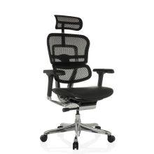 ERGOHUMAN GEN2 | Mesh / pelle - Poltrona di lusso Nero