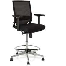 TOP WORK 77 - Sedia da banco Nero