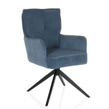 TARUGO - Sedia imbottita Blu