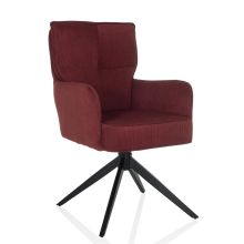 TARUGO - Sedia imbottita Rosso