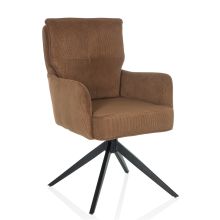 TARUGO - Sedia imbottita Marrone