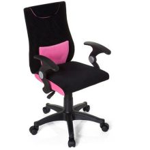 KIDDY PRO AL - Sedia girevole per bambini Nero / rosa