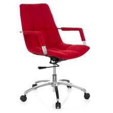 SARANTO tessuto - Sedia Home Office Rosso