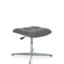 SARANTO Sgabello | Tessuto - Sgabello imbottito Grigio