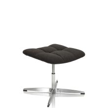 SARANTO Sgabello | Tessuto - Sgabello imbottito Nero