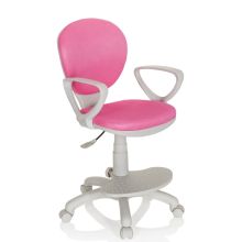 KID COLOUR G1 - Sedia girevole per bambini Rosa / Grigio