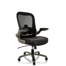 INSTRUCTOR XXL T I pelle/mesh - Sedia girevole XXL Nero