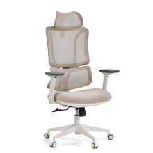 ERGOMY W | Tessuto / Rete | Struttura: Bianco - Sedia da ufficio professionale Beige