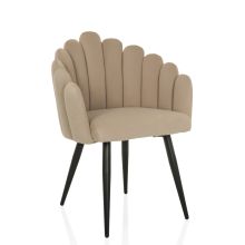SCALLORE - Sedia per sala da pranzo Beige