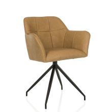 ELVERUM SPU - Sedia per sala da pranzo Cognac