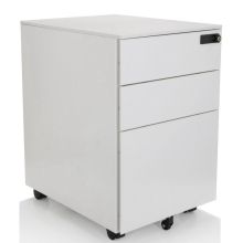 COLOR OS I | Metallo - Cassettiera con rotelle Bianco