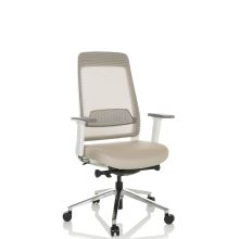 CHIARO T2 WHITE - Sedia da ufficio professionale Beige / grigio