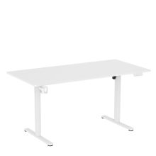 Worktime | 160x80 - Scrivania elettrica ad altezza regolabile Bianco