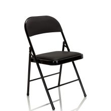 TUDELA similpelle - Sedia pieghevole Nero