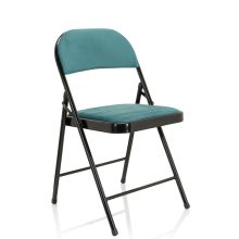 TUDELA I | Velluto - Sedia pieghevole turchese