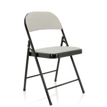 TUDELA I | Velluto - Sedia pieghevole Bianco