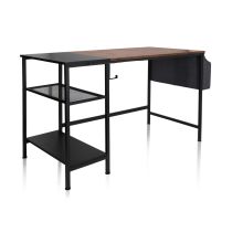 WORKSPACE H I | 120x60 - Scrivania Nero / Marrone