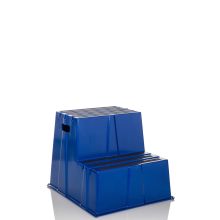 TIO-E2 | Scala richiudibile - 2 gradini - Sgabello Blu