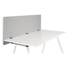 FLEXMIUT D 180 | Pannello acustico divisorio | 180 cm - Divisorio per scrivania Grigio chiaro