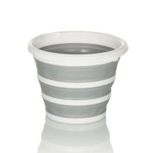 CLEAN SILR | 10L - Contenitore pieghevole Grigio / Bianco