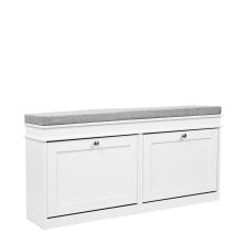 Estha 11 - Scarpiera Bianco/Grigio