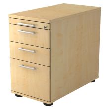 SIGNA SC40 RE - Cassettiera Acero manico a forma di ringhiera in plastica