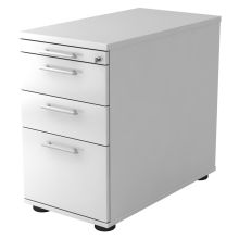 SIGNA SC40 RE - Cassettiera Bianco manico a forma di ringhiera in plastica