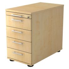 SIGNA SC50 RE - Cassettiera Acero manico a forma di ringhiera in plastica