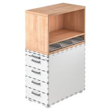 SIGNA SCA1 - Cassettiera Noce