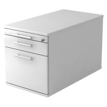 SIGNA TC20 RE - Cassettiera con rotelle Bianco manico a forma di ringhiera in plastica