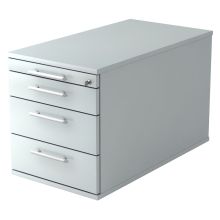 SIGNA TC30 RE - Cassettiera con rotelle Grigio manico a forma di ringhiera in plastica