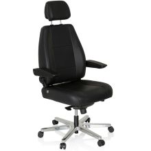 24 HOURS | Pelle - Sedia girevole XXL 