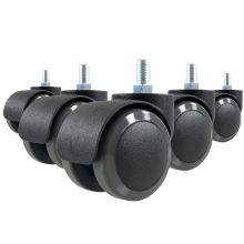 5x ROLO M10/50mm Pavimenti duri - Rotelle per Sedia 