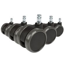 5x ROLO 11mm/65mm Pavimenti duri - Rotelle per Sedia 