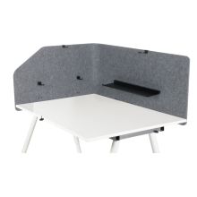 FLEXMIUT T TOP | Pannello acustico divisorio | 160 cm - Divisorio per scrivania 