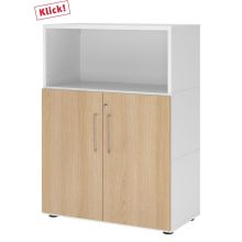 FlexWall | Altezza 3 raccoglitori | ante + unità | con piedini regolabili